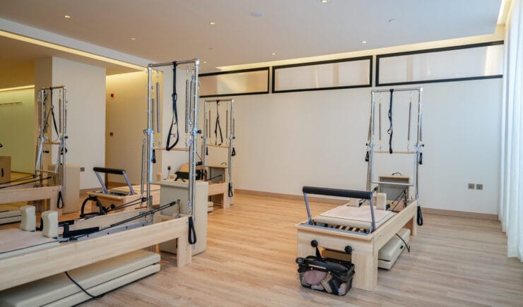 Pilates tower equipment studio interior design Riyadh - Meraki Design Build