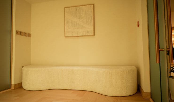 Pilates studio relaxation room interior design Riyadh - Meraki Design Build