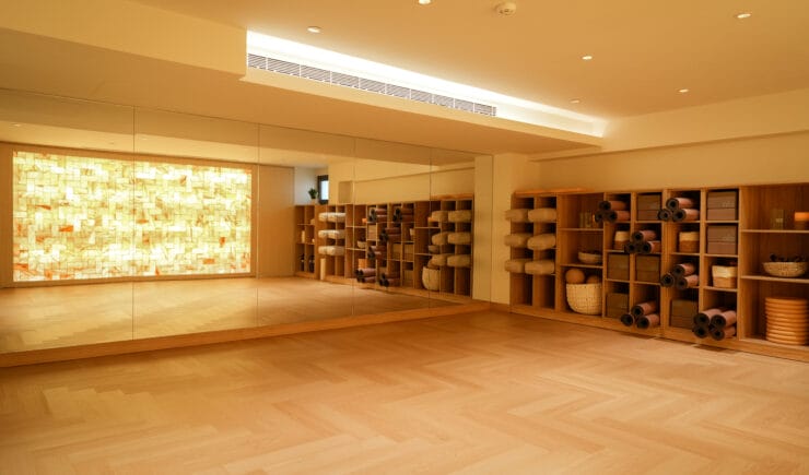 Pilates studio equipment room interior design Riyadh - Meraki Design Build