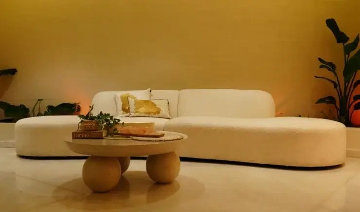 Luxury wellness lounge area interior design Riyadh - Meraki Design Build