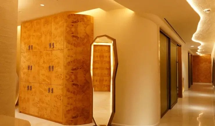 Luxury locker room fit-out Riyadh - Meraki Design Build