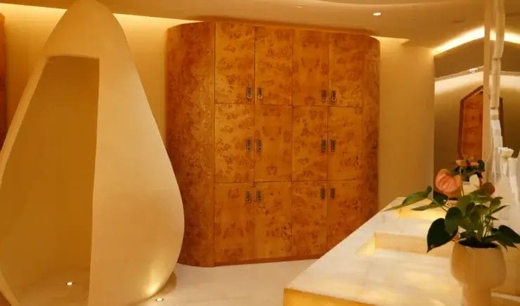 Luxury locker room fit-out Riyadh - Meraki Design Build