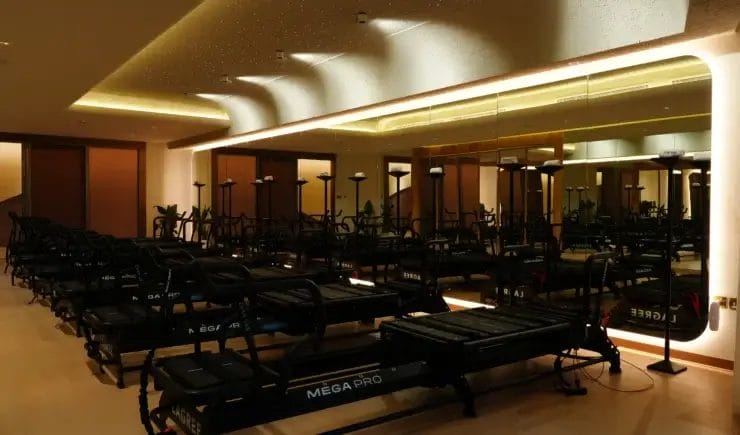 Fitness cardio room interior design Riyadh - Meraki Design Build