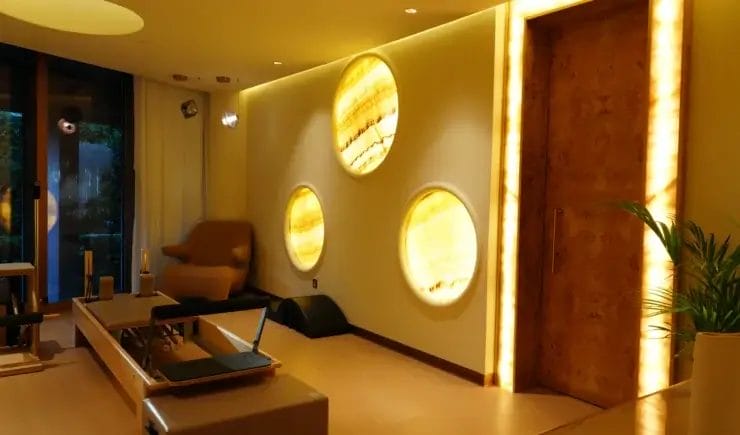 Pilates studio interior design Kingdom Tower Riyadh - Meraki Design Build