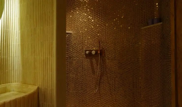 Luxury spa shower room design Riyadh - Meraki Design Build