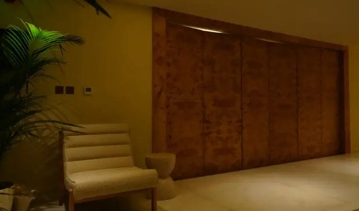 Luxury wellness lounge area interior design Riyadh - Meraki Design Build