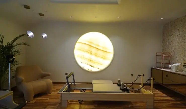 Pilates studio interior design Kingdom Tower Riyadh - Meraki Design Build