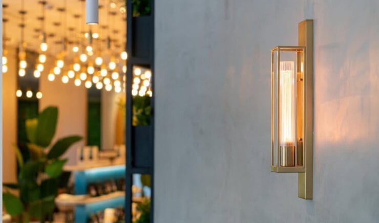 Bafarat restaurant entrance corridor interior design Riyadh - Meraki Design Build