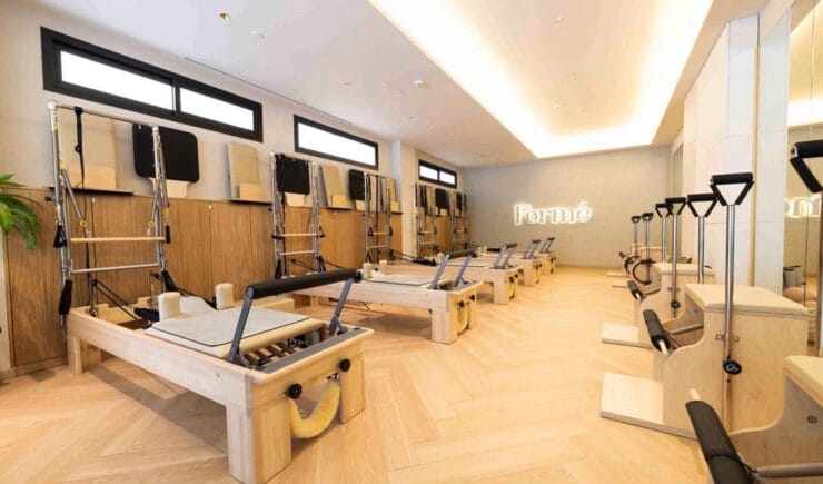Formé pilates boutique reformer studio interior design Riyadh - Meraki Design Build