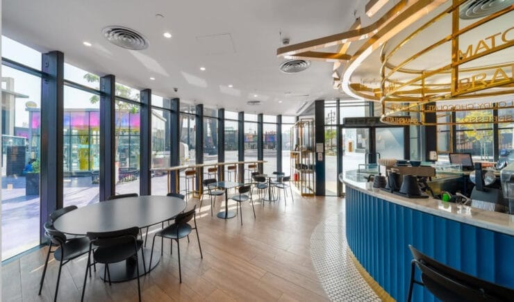 Bafarat restaurant cafe interior design Riyadh Boulevard - Meraki Design Build