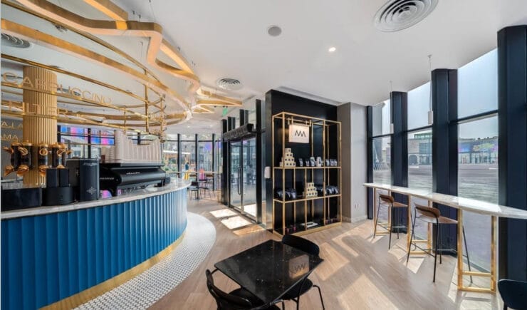 Bafarat restaurant cafe interior design Riyadh Boulevard - Meraki Design Build