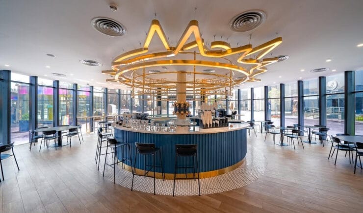 Bafarat restaurant cafe interior design Riyadh Boulevard - Meraki Design Build